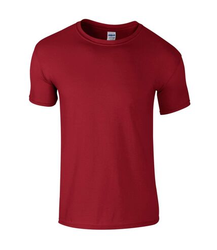 Gildan Mens Short Sleeve Soft-Style T-Shirt (Cardinal) - UTBC484