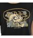 T-shirt à col rond manches courtes femme Vegetal Skull Vondutch-2