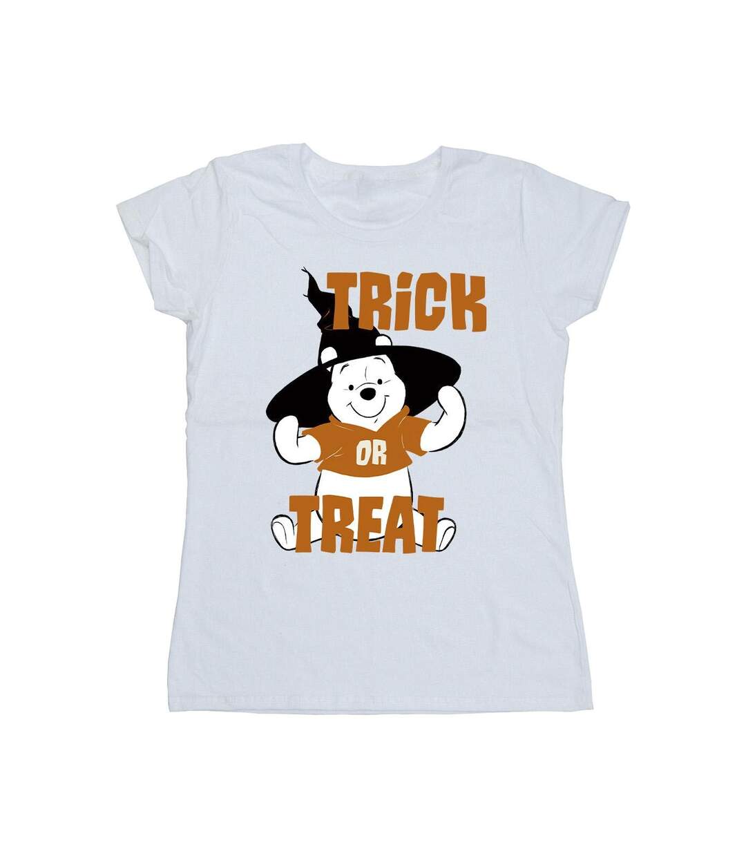 Disney T-shirt en coton Winnie The Pooh Trick Or Treat Femme/Ladies (Blanc) - UTBI44859-1