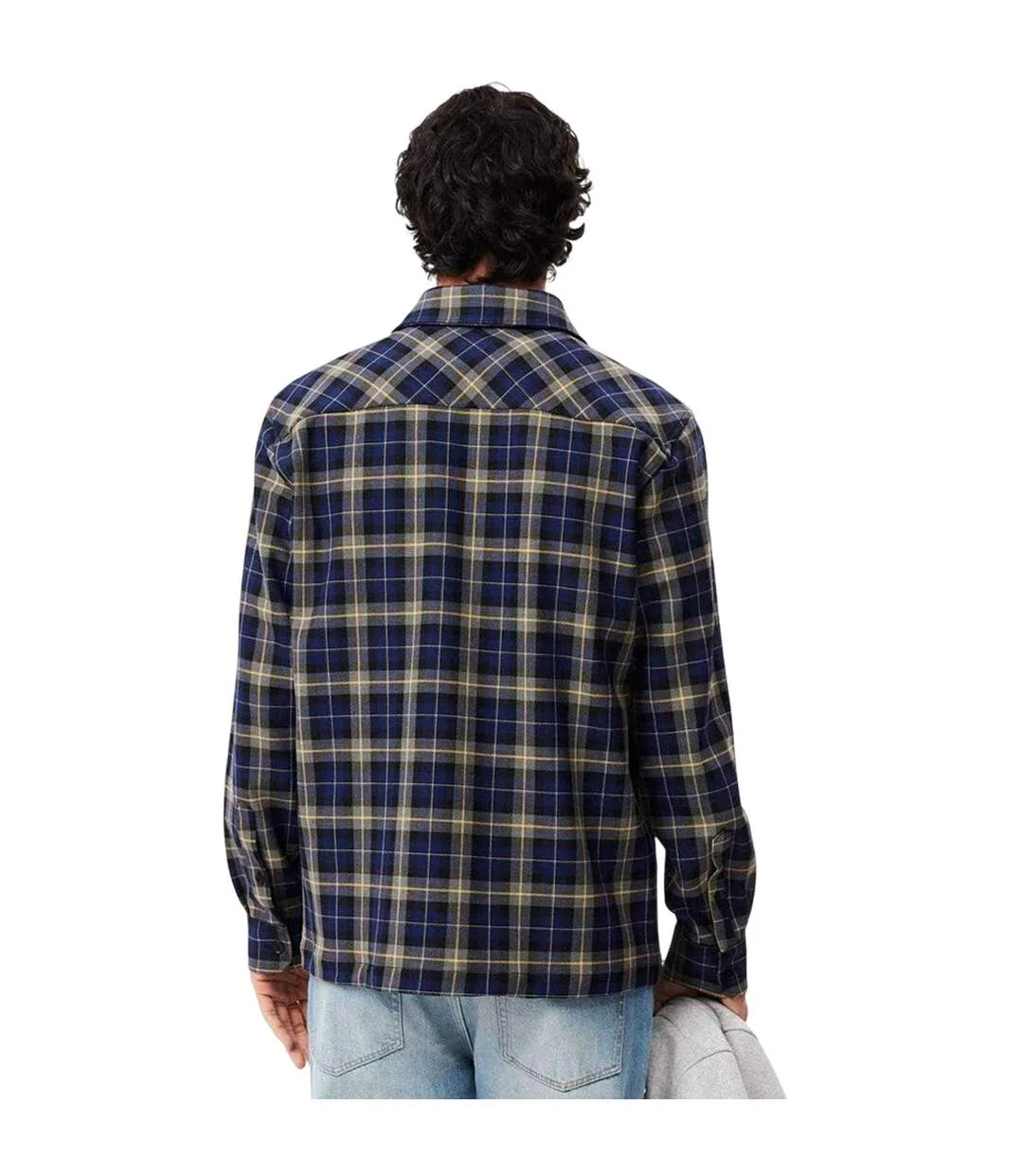 Surchemise Motif/style À Carreaux Homme Bleu Marine Lacoste-3