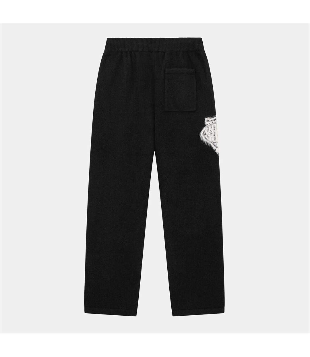 Pantalon De Jogging Femme Noir Couture-2