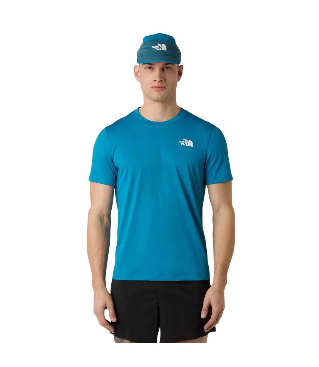 Mens Lightbright Crew Neck Regular T-shirt Dusky Blue The North Face-4
