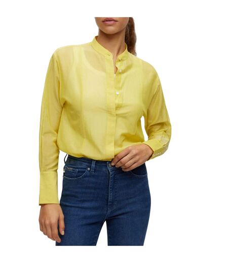 Chemisier Bessenia2 Femme Jaune Boss