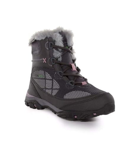 Childrens/kids Hawthorn Evo Walking Boots Granite Fragrant Lilac Regatta