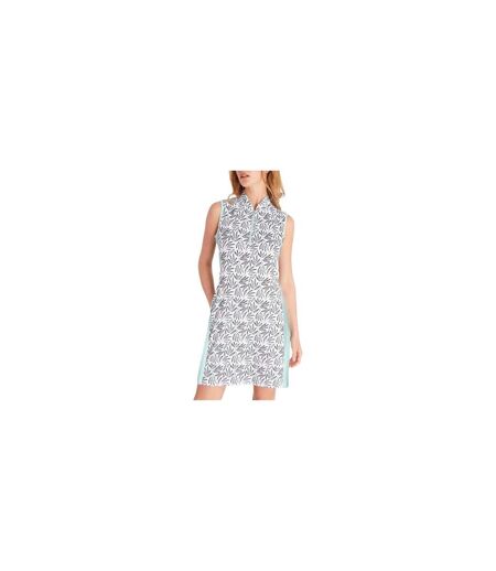 Robe Droite Motif/style Imprimé Feuille Femme Blanc Noir Calvin Klein