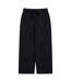 Womens/ladies High Waist Straight Leg Trousers Navy Animal-2
