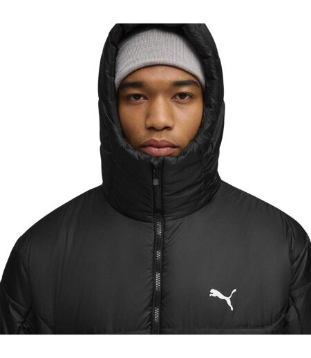 Mens Essentials Insulated Hooded Jacket  Black Puma