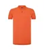 Mens Firenze Cotton Polo Shirt Dark Orange Boss-1