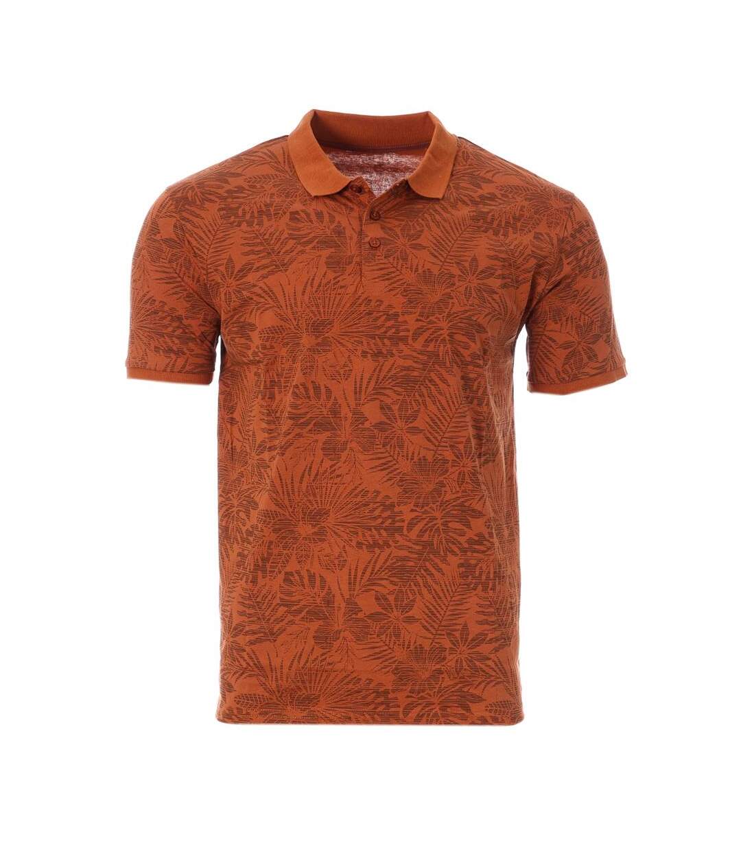 Polo Orange Homme RMS26 Tropical Fondu - L