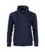 Womens/ladies Jog Sweat Jacket Navy Printer-1