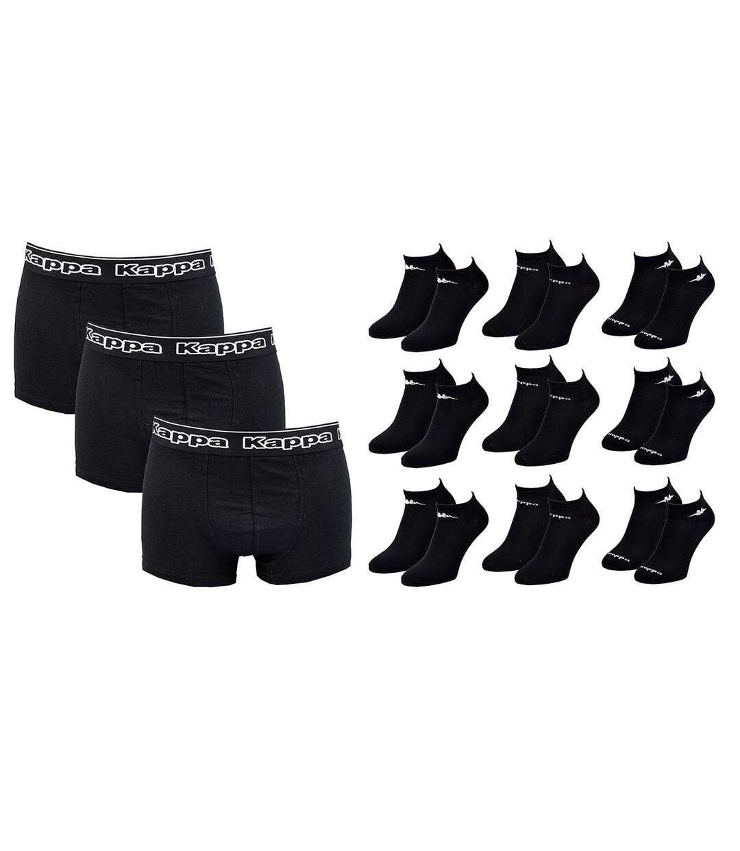 Boxer homme KAPPA Lot de 3 PACK CADEAUX Pack de 3 Boxers avec 9 SNEAKERS-2