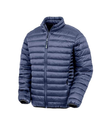 Unisex Adult Recycled Padded Jacket Navy Result Recycled