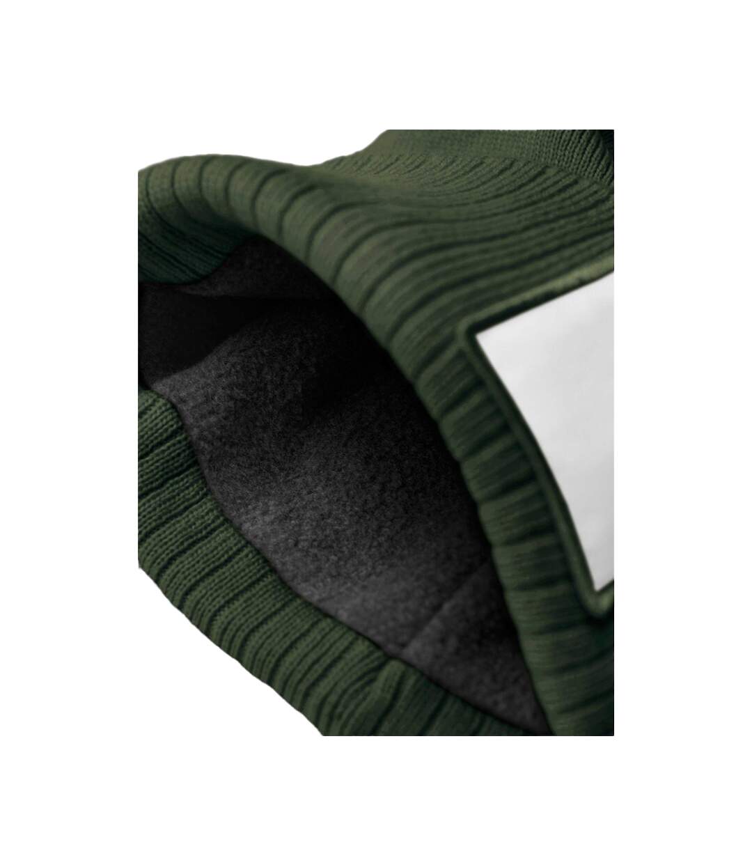 Bonnet Adulte Vert Olive Blanc Beechfield-4