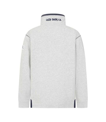 Sweat Homme Gris Chiné Lazy Jacks