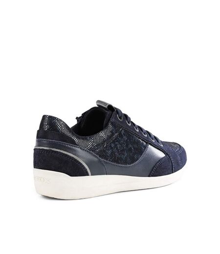 Geox Womens/Ladies Myria Leather Sneakers (Navy/Blue) - UTFS8182