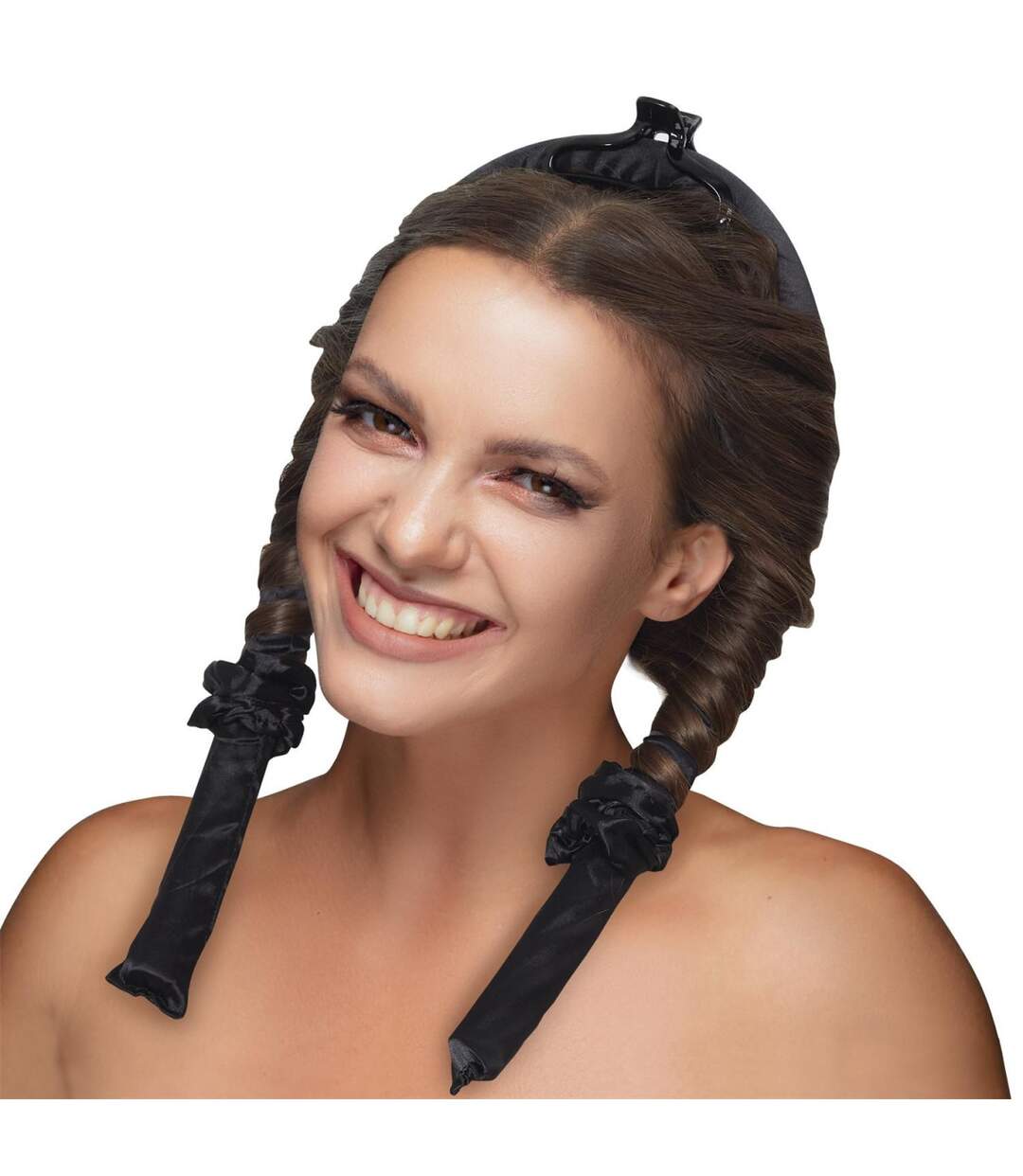 Bigoudi Satin sans Chaleur XXL 95cm Noir-2
