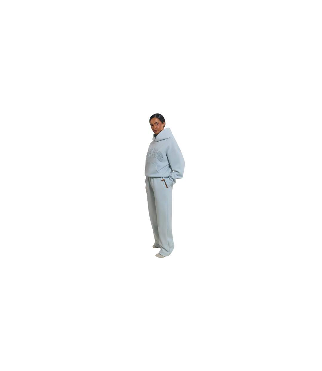 Womens/ladies Straight Leg Joggers Baby Blue Mars The Label-1