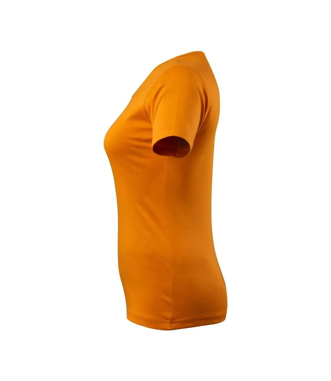 Womens/ladies Crossover Nice T-shirt Bright Orange Mascot-3