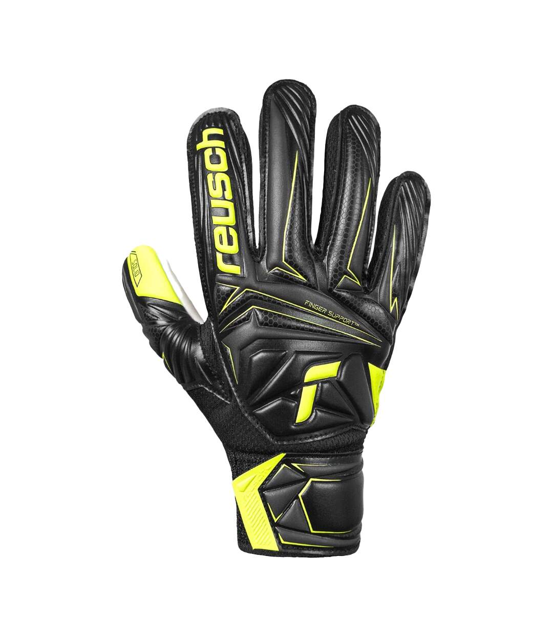 Gants De Gardien De But Attrakt Starter Solid Enfant Noir Reusch-1