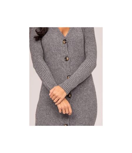 Robe longue maille côtelée IVERNY - Dona X Lisa