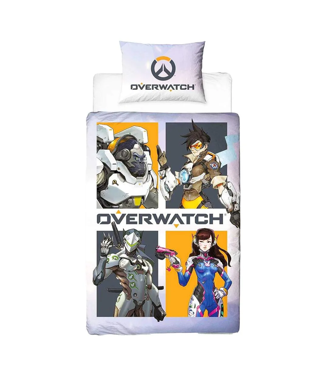 Eat Sleep Character Reversible Duvet Set Multicoloured Overwatch-1