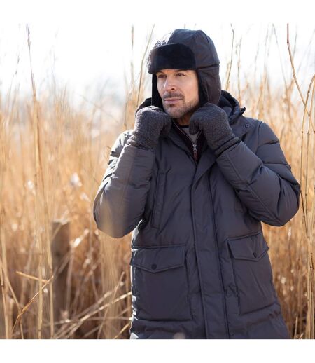 Mens Waterproof Fleece Lined Winter Thermal Trooper Trapper Hat