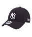 Mens 9forty New York Yankees Side Patch Baseball Cap Black New Era-1