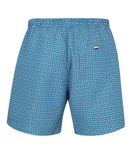 Short De Bain Motif/style Géométrique Homme Bleu Boss