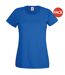 Ladies/womens lady-fit valueweight short sleeve t-shirt pack royal Fruit of the Loom