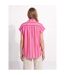 Chemisier rayures vives, manches revers-2