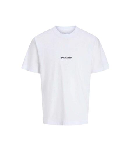 T-shirt Norrebro Homme Blanc Vif Jack And Jones