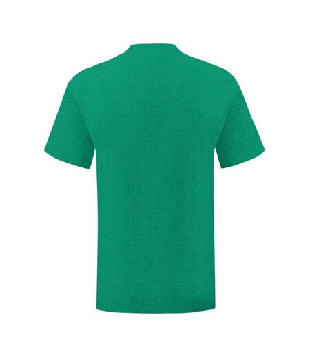 T-shirt manches courtes iconic homme vert chiné Fruit of the Loom Fruit of the Loom