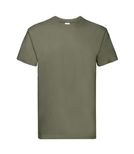 T-shirt Super Premium Homme Olive Classique Fruit Of The Loom