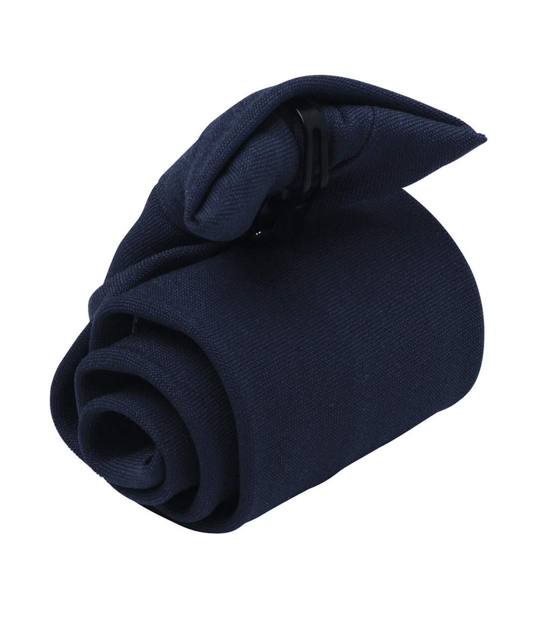 Unisex adult clip-on tie one size navy Premier-1