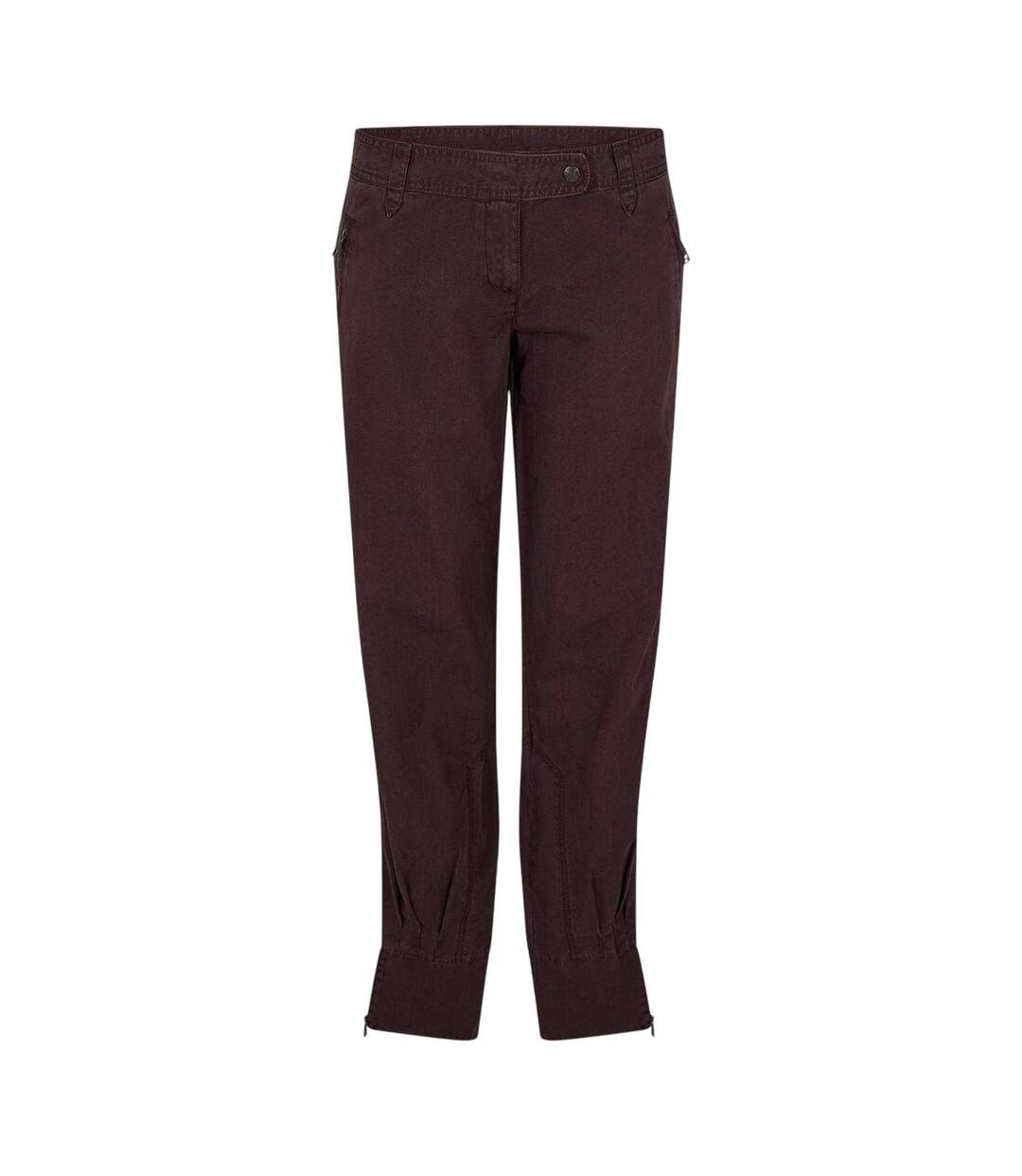 Womens/ladies Straight Leg Trousers Brown Puma-1