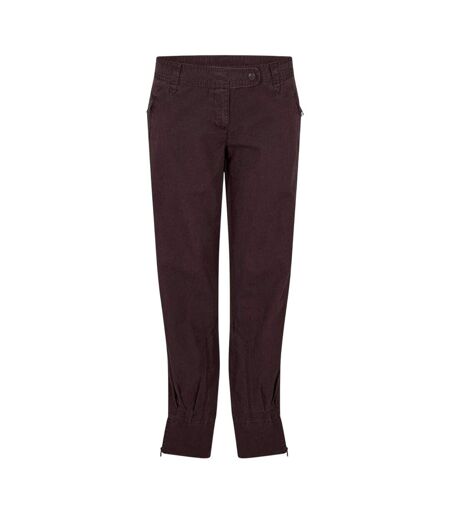 Womens/ladies Straight Leg Trousers Brown Puma