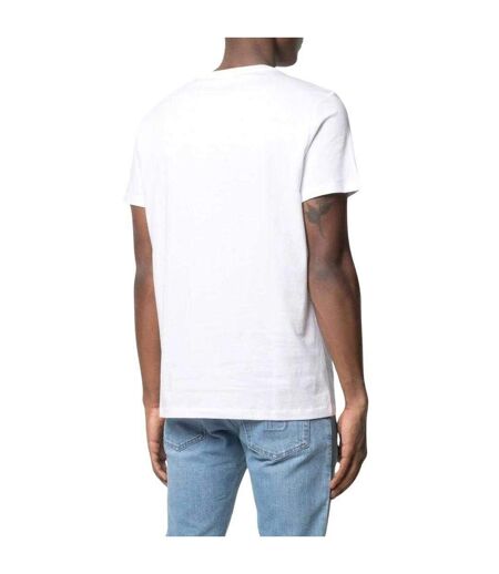 Mens Paris Embossed Logo T-shirt White Balmain