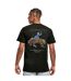 T-shirt Homme Live In The Moment Vivre Le Moment Présent Noir Mister Tee-4