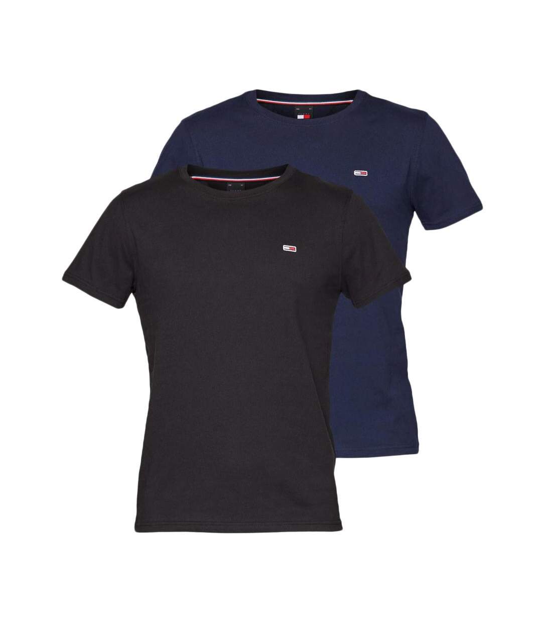 X2 T-shirt Noir/Marine Homme Tommy Jeans DM0DM15381 - XL-1