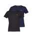 X2 T-shirt Noir/Marine Homme Tommy Jeans DM0DM15381 - M