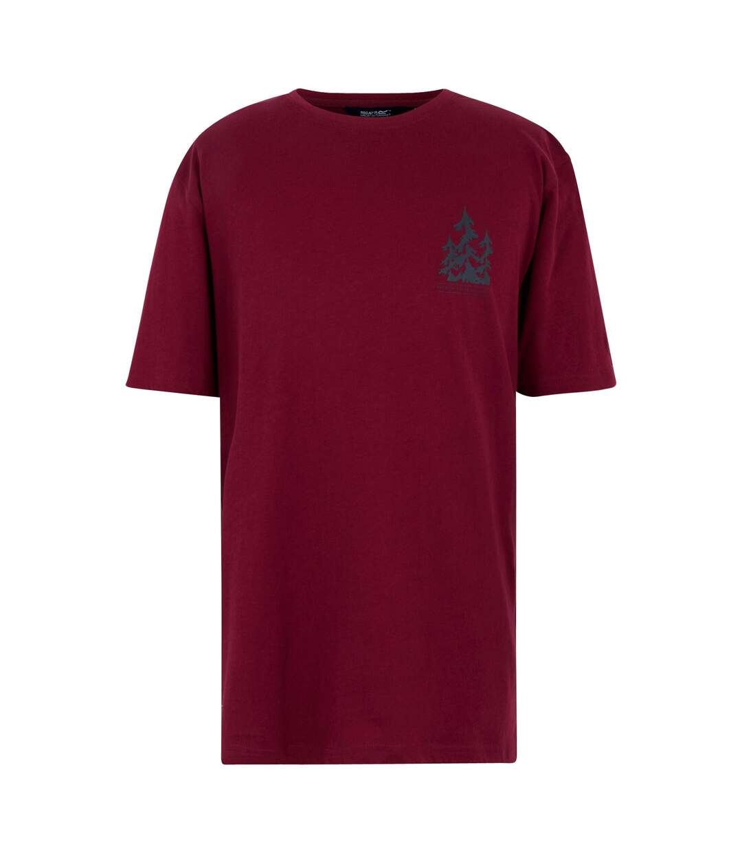 T-shirt Motif/style Arbre Cline Homme Pourpre Foncé Regatta-2