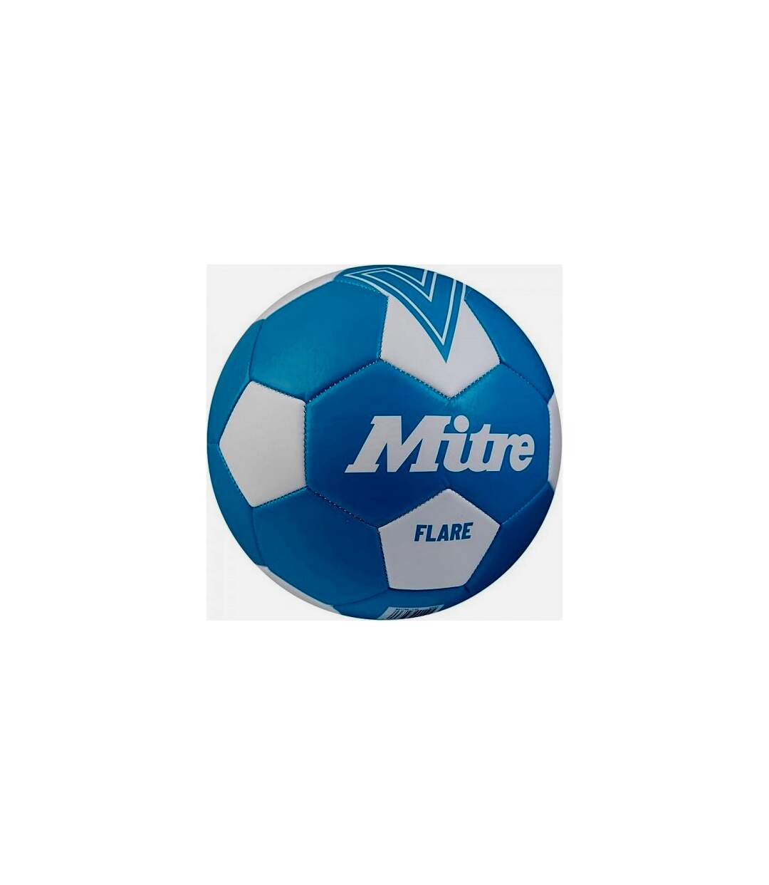 Ballon de foot flare taille 5 bleu fluo / blanc Mitre-2