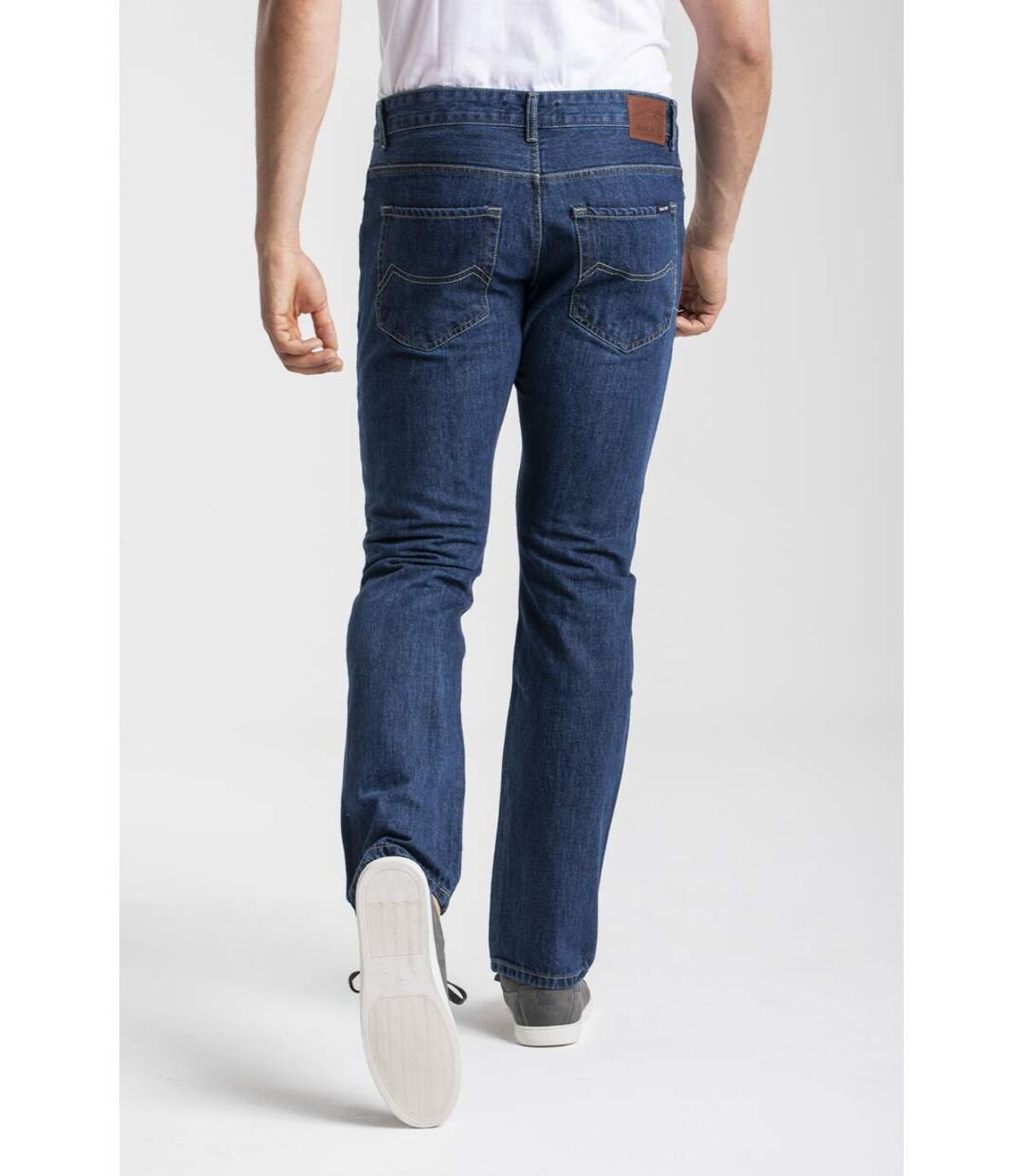 Jeans coupe droite RL70 confort coton stone washed MARINE