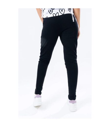 Hype Womens/Ladies Front Detail Pleated Sweatpants (Black) - UTHY5122