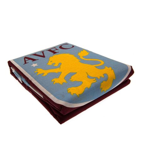 Aston Villa FC - Parure de lit PULSE (Bordeaux / Jaune / Bleu clair) - UTBS2773