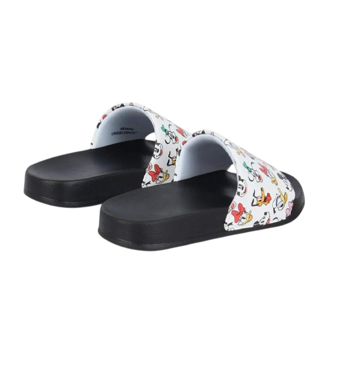 Claquettes Décontracté Motif  Et Ses Amis Adulte Blanc Mickey Mouse-2