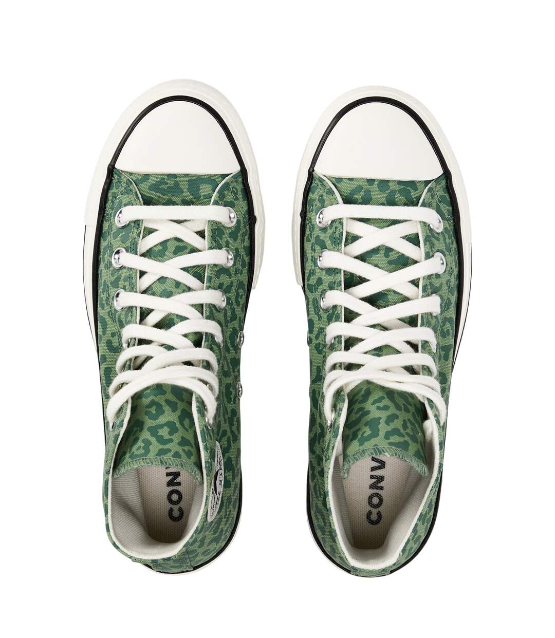 Baskets Montantes Motif/style Imprimé Léopard All Star Femme Vert Converse-3