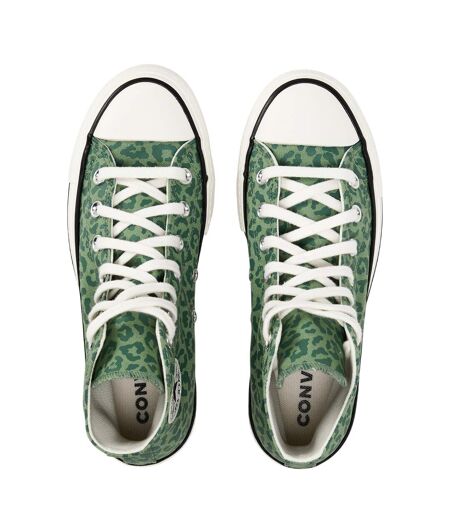 Baskets Montantes Motif/style Imprimé Léopard All Star Femme Vert Converse