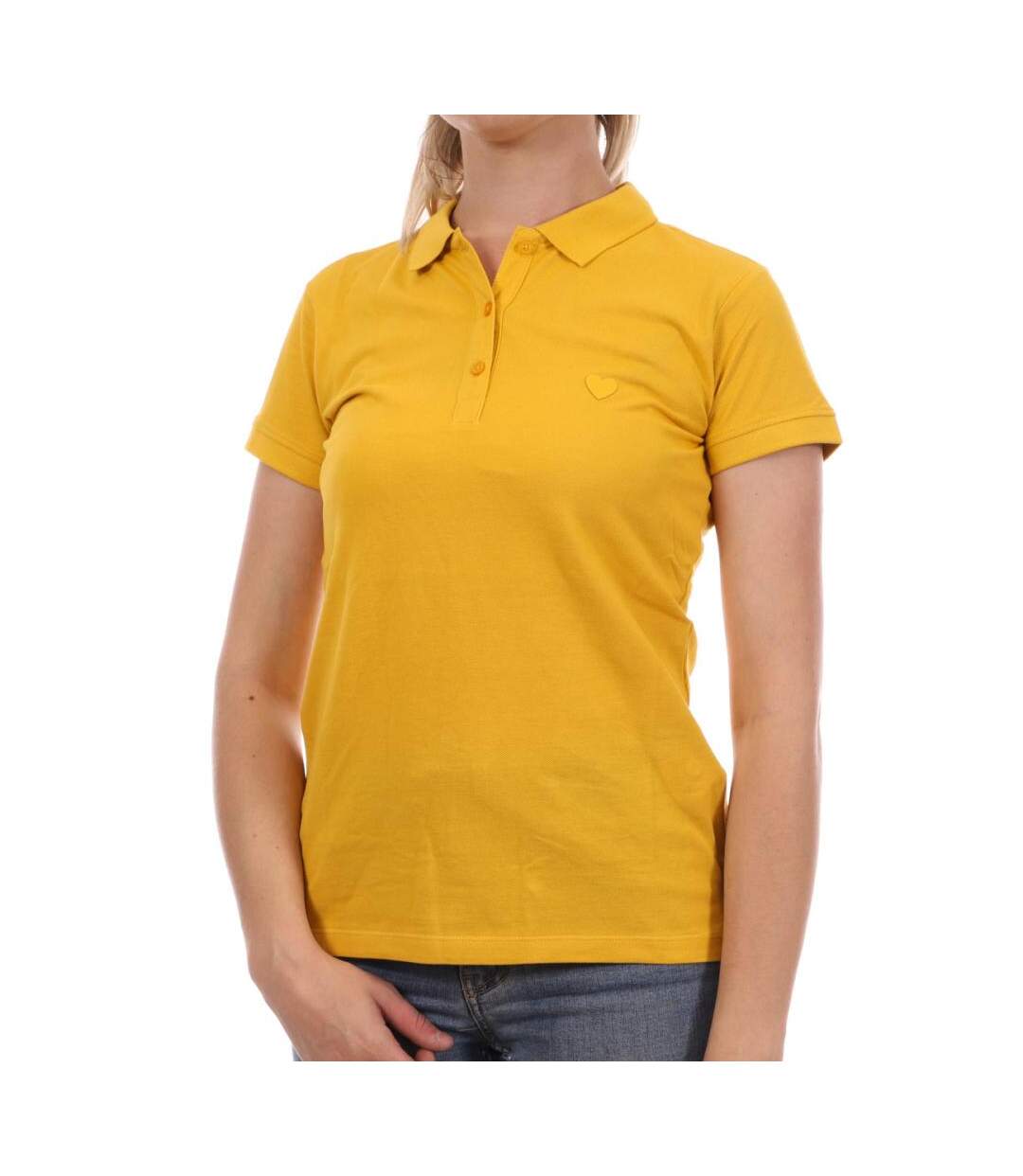 Polo Jaune Femme Teddy Smith Picolo - XS-1