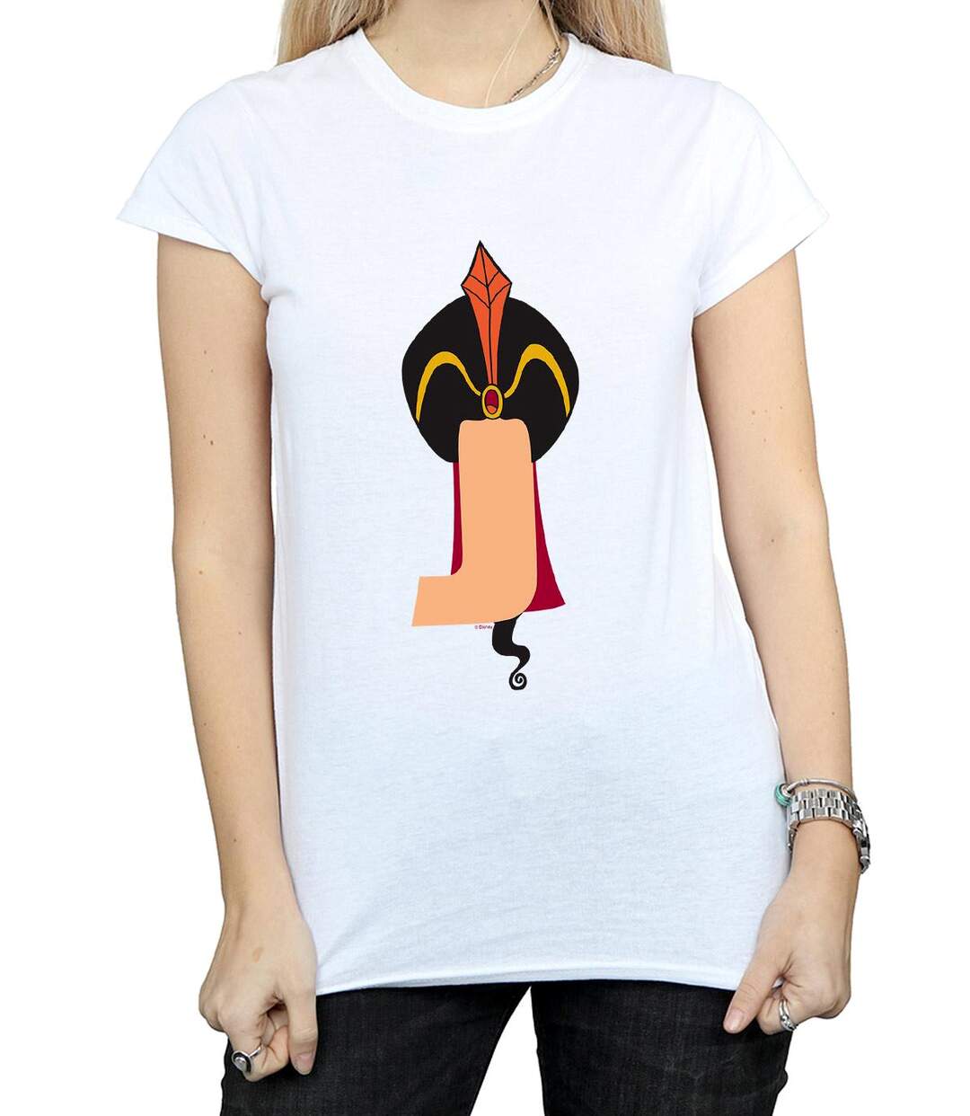 Disney - T-shirt ALPHABET J IS FOR JAFAR - Femme (Blanc) - UTBI14979-3